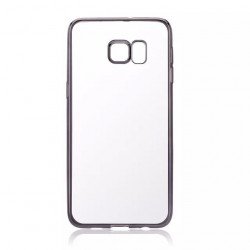 Samsung Galaxy S6 Edge Plus Crystal Electroplate Hybrid Soft Case (Black)